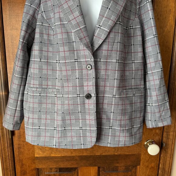 NWT DG2 by Diane Gilman Glenn Plaid Jacket Size 1X - Picture 2 of 12